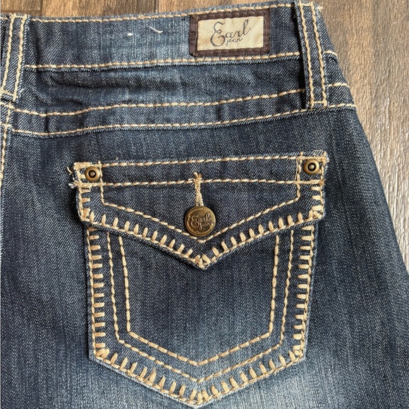 Earl Jean low rise bootcut jeans with contrast stitching size 10 2000s y2k - Picture 4 of 6